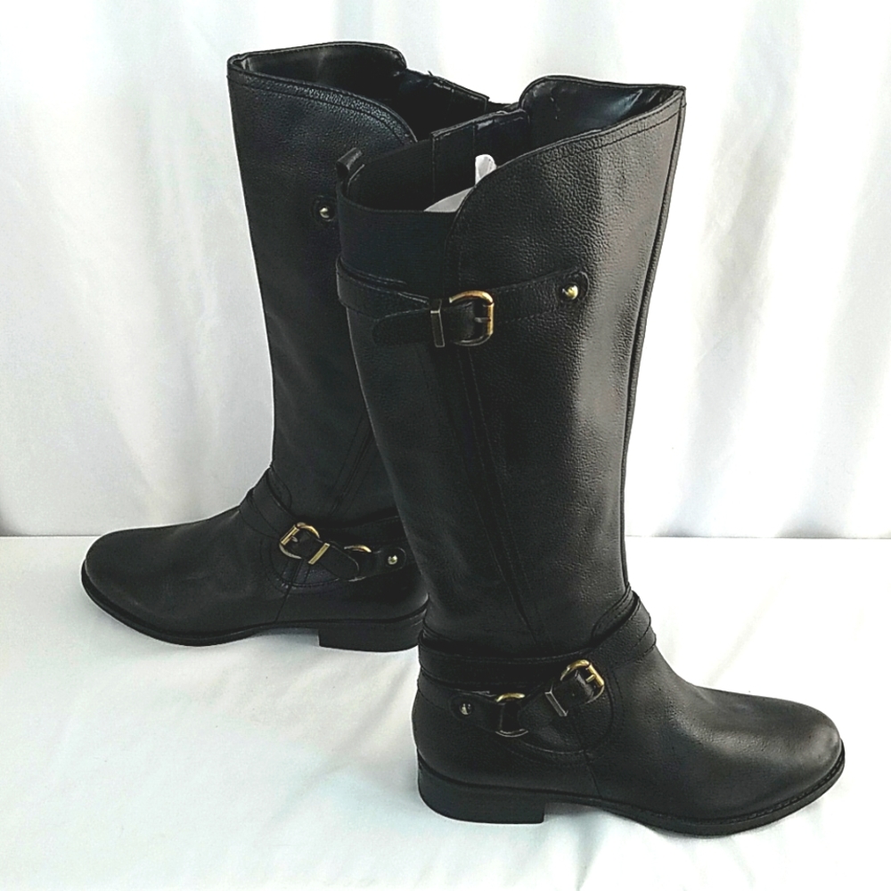 Naturalizer Women's Black June Riding Boots Size 6.5M